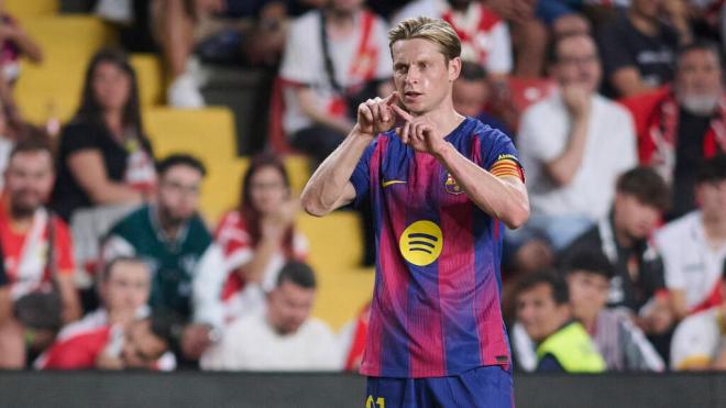 Frenkie de Jong en el Rayo-Barça (Cordon Press)
