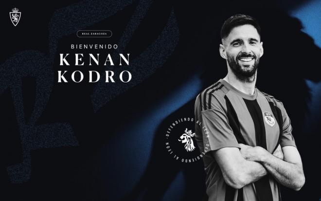 Kenan Kodro, anunciado por el Real Zaragoza (Foto: RZ).