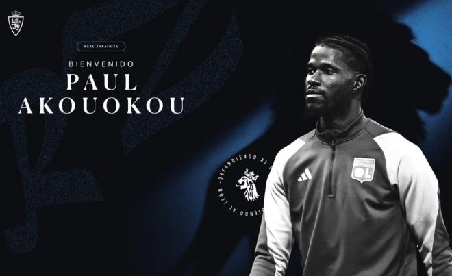 Paul Akouokou, anunciado por el Real Zaragoza (Foto: RZ).