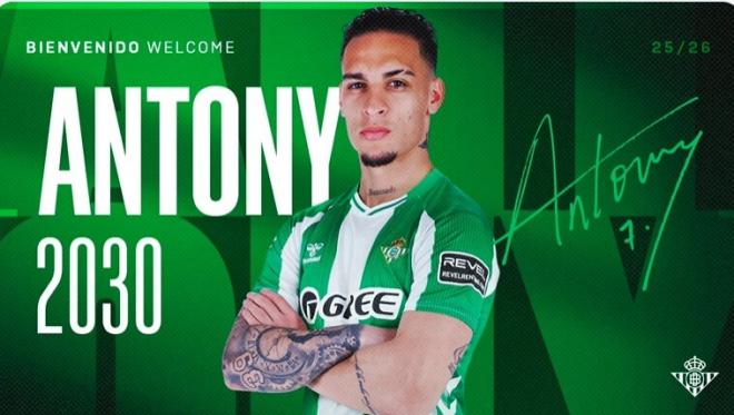 Oficial, Antony regresa al Betis.