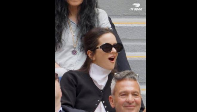Rosalía, en el partido de Carlos Alcaraz.