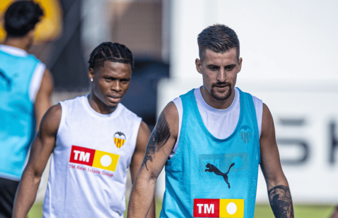 Ramazani en el entrenamiento (Foto: Valencia CF)