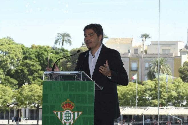 Ángel Haro, en la presentación de Antony (Foto: Kiko Hurtado).