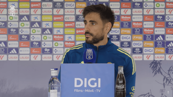 David Costas, en sala de prensa (Foto: LALIGA).