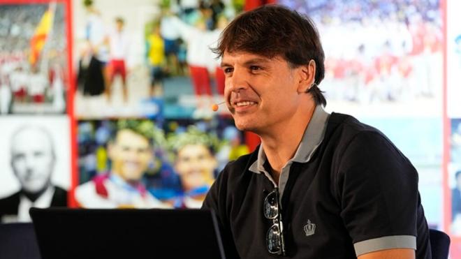 Fernando Morientes durante un acto del COE (Fuente: Europa Press)
