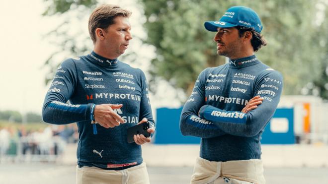 Carlos Sainz y James Volwes (Foto: Williams Racing).