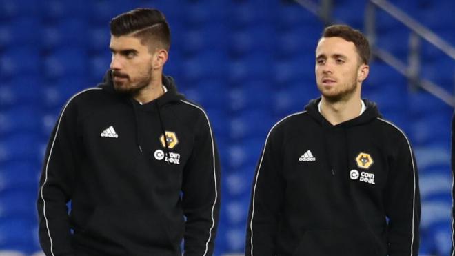 Diogo Jota junto a Ruben Neves en Inglaterra (Cordon Press)