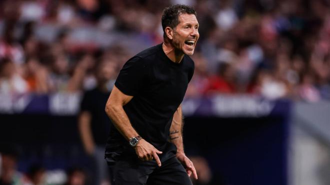 Simeone, en el Atlético de Madrid-Elche (Cordon Press)