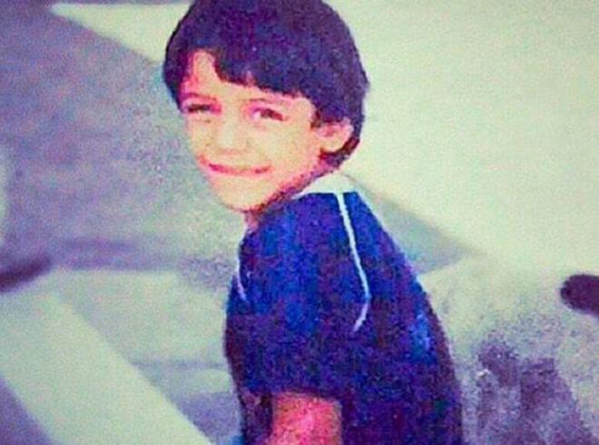 Alexis Sánchez, en su infancia.