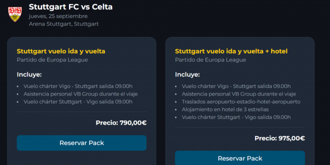 Precio viajes organizados por el Celta (Foto: BV Group).