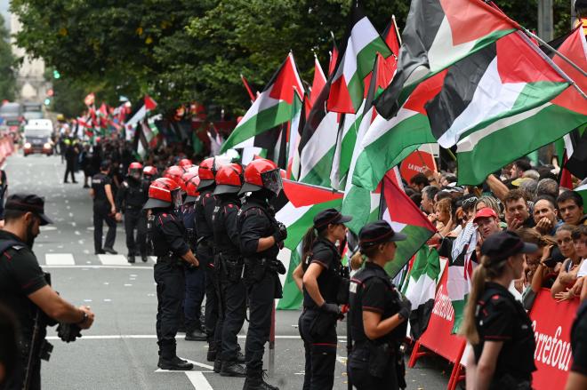 Protestas propalestinas en Bilbao (Europa Press)