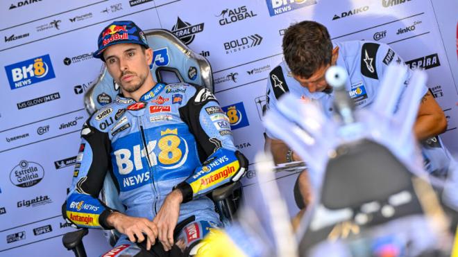 Álex Márquez, en el box del Gresini Racing en Balaton Park (Foto: Europa Press).