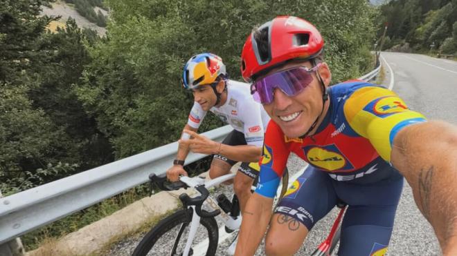 Aleix Espargaró, con Jorge Martín (Foto: @aleixespargaro).