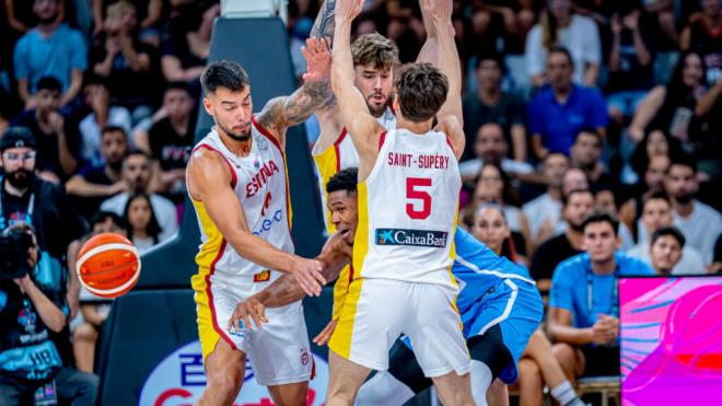 En directo, España-Grecia (foto: BaloncestoESP).