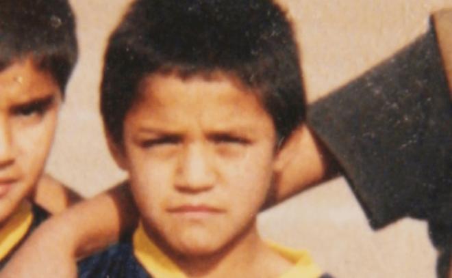 Alexis Sánchez, en su infancia.