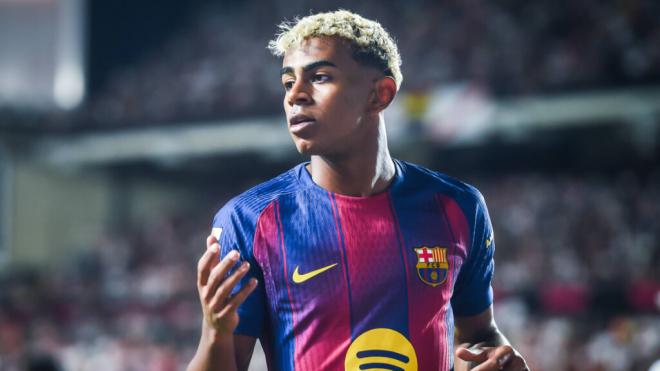 Lamine Yamal durante un partido del Barcelona (Fuente: Cordon Press)
