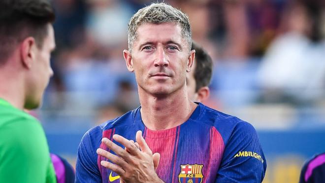 Robert Lewandowski con el FC Barcelona (Fuente: Cordon Press)