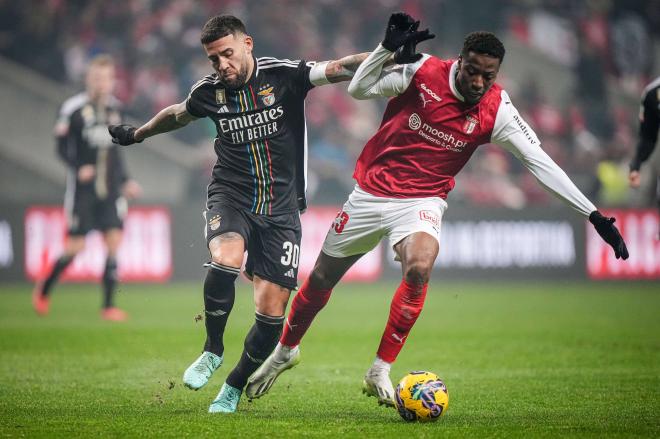Simon Banza, durante un partido con el Braga (Foto: Cordon Press).