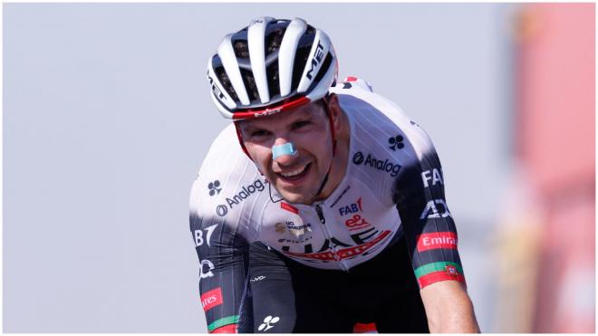 Joao Almeida, ganador de la etapa 13 de La Vuelta a España. (@teledeporte)
