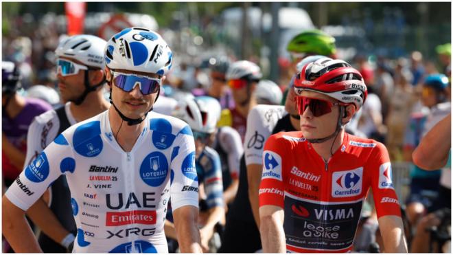 Jonas Vingegaard antes de empezar la etapa 13 de La Vuelta. (@teledeporte)