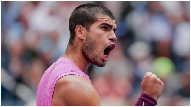 Carlos Alcaraz pasa a la final del US Open invicto en sets. (EFE)