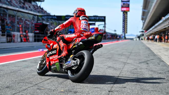 Marc Márquez, en Montmeló (Foto: Michelin).