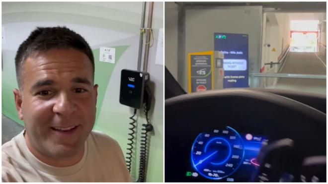 Ángel Gaitán ha tenido un nuevo problema con su vehículo eléctrico en Madrid (capturas Ángel G