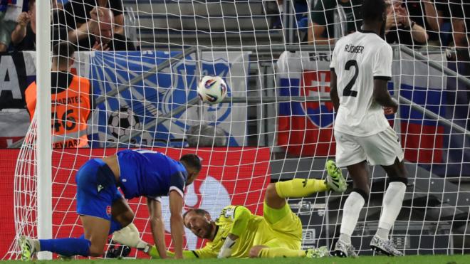 El gol de David Hancko contra Alemania (Fuente: Europa Press)