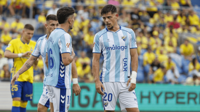 Javi Montero, en el Las Palmas-Málaga (Foto: LaLiga).