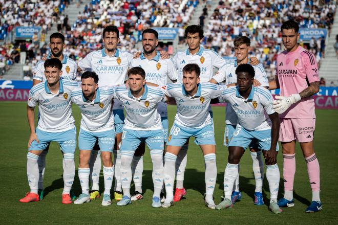 El once del Real Zaragoza ante el Valladolid (Foto: LaLiga).