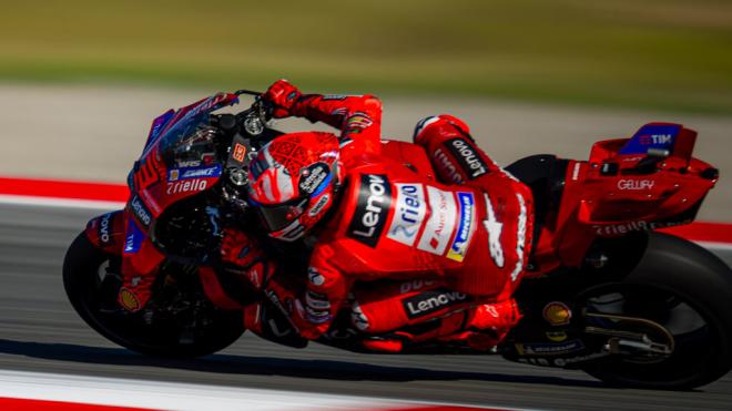 Marc Márquez, en Montmeló (Foto: Ducati).
