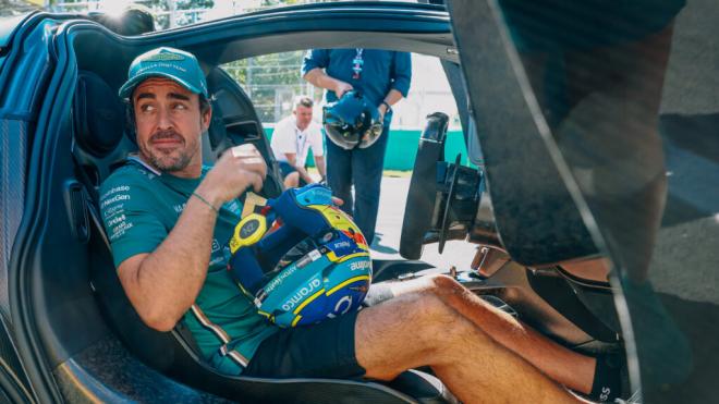 Fernando Alonso, en Monza (Foto: Aston Martin).