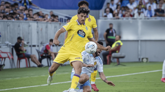 Víctor Meseguer, en el Real Zaragoza - Real Valladolid.