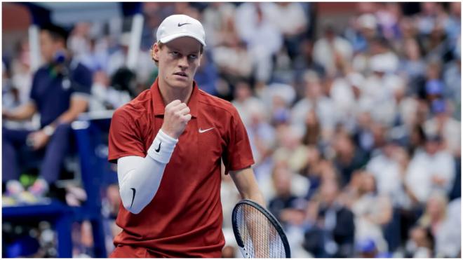 Jannick Sinner, durante la final del US Open. (EFE)