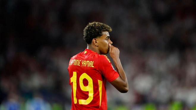 Lamine Yamal, en un partido con España (Foto: EFE).