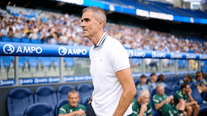 Gaizka Garitano, en el Sanse-Cádiz (Foto: LaLiga).