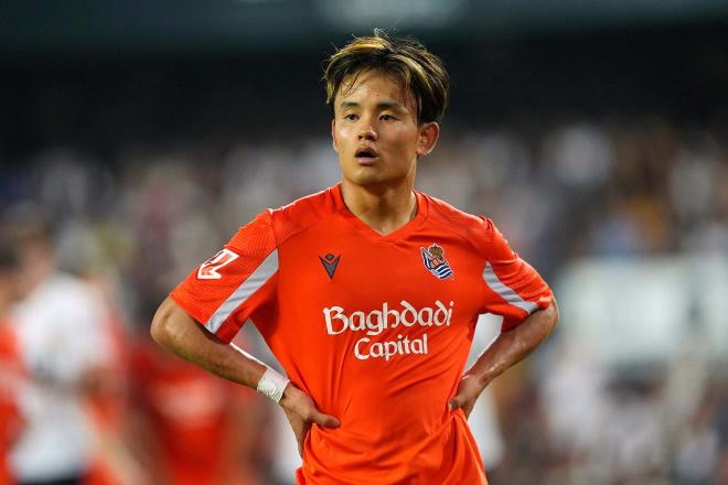 Kubo en un partido con la Real Sociedad (Cordon Press)