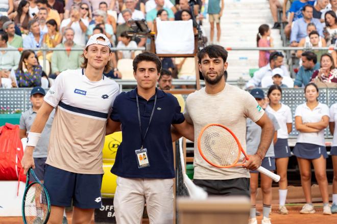 Foto inicial antes de la final de la LXII edición de la Copa Sevilla de tenis.