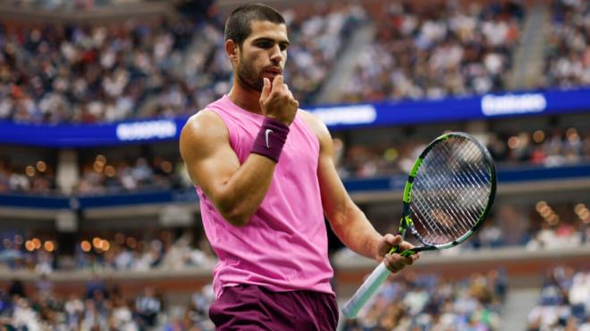Carlos Alcaraz en la final de la US Open (Cordon Press)
