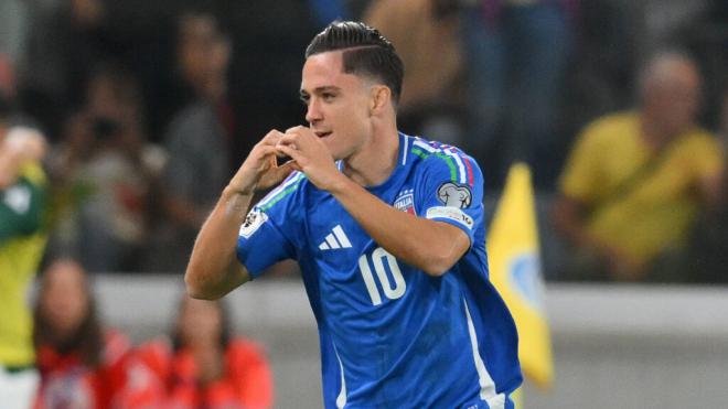 Giacomo Raspadori ha hablado de su fichaje por el Atlético en Italia (foto: Cordon Press)