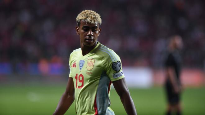 Lamine Yamal, durante el partido de España ante Turquía (foto: Cordon Press).