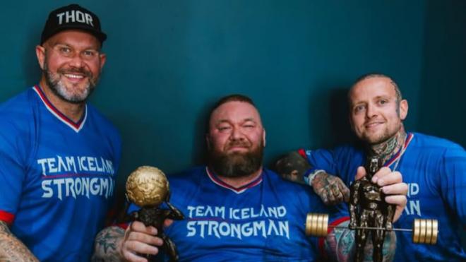 Hafthor Bjornsson, tras batir su propio récord (foto: Hafthor Bjornsson instagram).