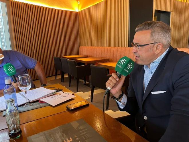 Luis Cuervas del Real, en Canal Sur Radio (Foto: La Jugada de Sevilla).