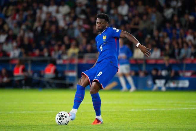 Aurelien Tchouameni en el partido ante Islandia (Foto: Cordon Press)