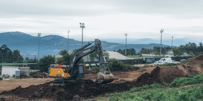 Obras en la Ciudad Deportiva Afouteza (Foto: Celta).