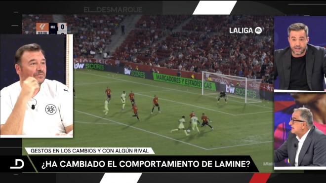 Nacho Peña y Roberto Gómez han discrepado sobre el comportamiento de Lamine Yamal