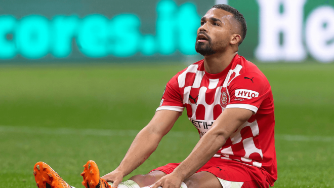 Yangel Herrera, en un partido con el Girona (Foto: Cordon Press).