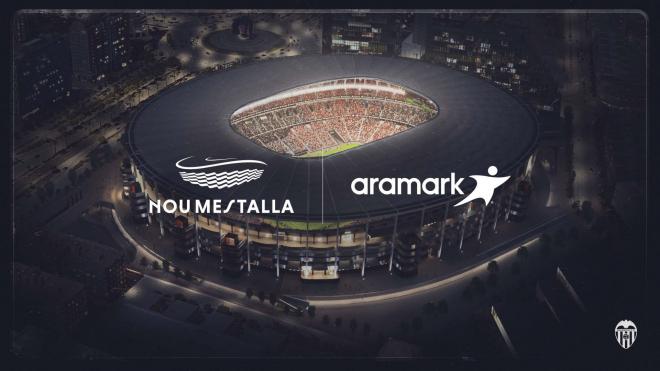 Aramark en el Nou Mestalla (Foto: Valencia CF)