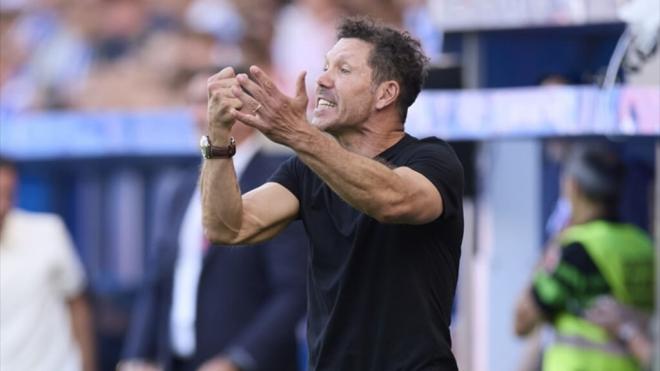 Diego Pablo Simeone en un partido con el Atlético (Foto: Europa Press)