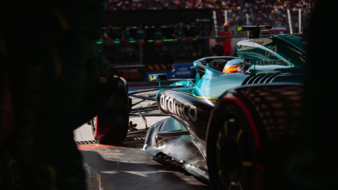 Fernando Alonso, en Monza (Foto: Aston Martin).
